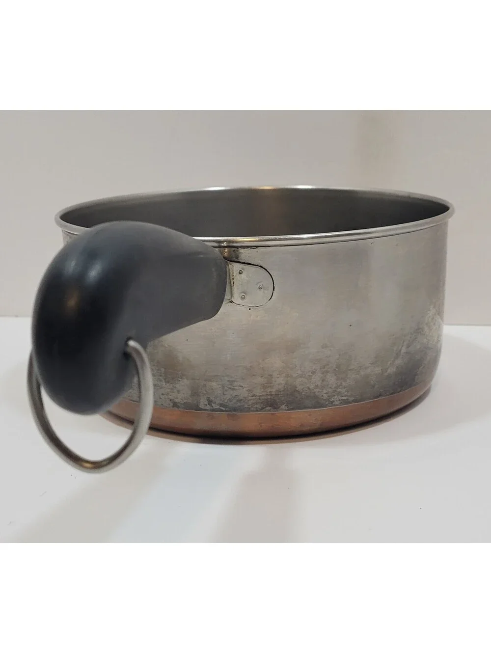 Vtg Revere Ware 2 Quart  Qt Copper Bottom Sauce Pan Pot Rome, NY USA *No Lid